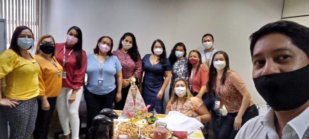 Servidores do Instituto de Previdência dos Servidores Públicos do Município de Belém (IPMB) confraternizaram-se em homenagem à Nossa Senhora de Nazaré