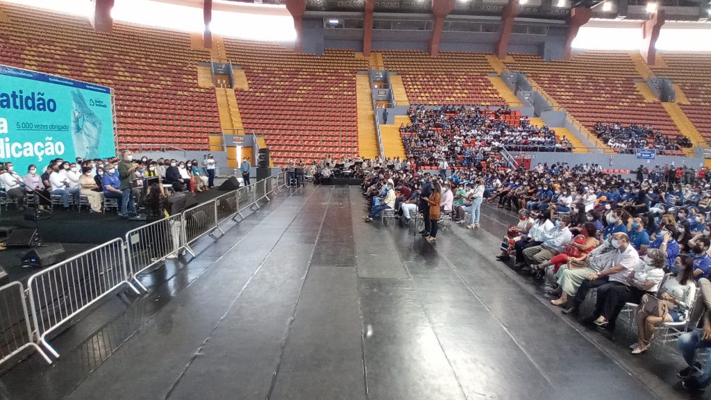 Evento de encerramento da primeira etapa da campanha de vacinação