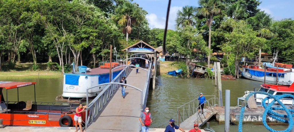 Chegada na Ilha de Cotijuba