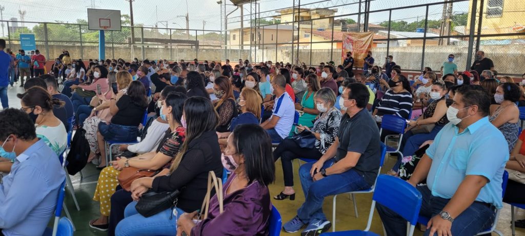 O evento foi realizado na Escola Municipal Walter Leite Caminha, no Conjunto Catalina, bairro do Benguí.