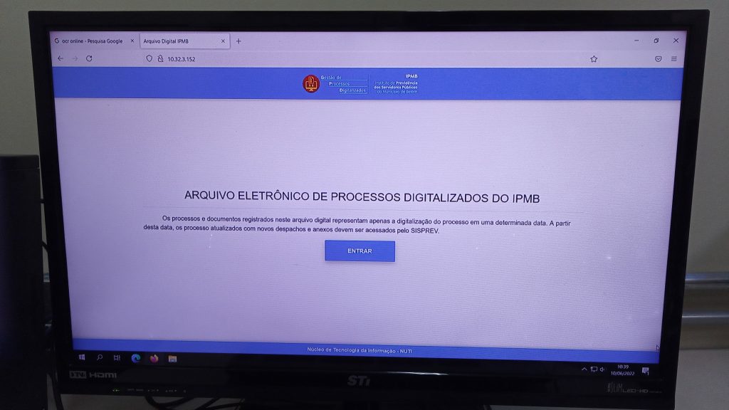 Mitra, novo sistema de armazenamento de arquivos digitalizados.