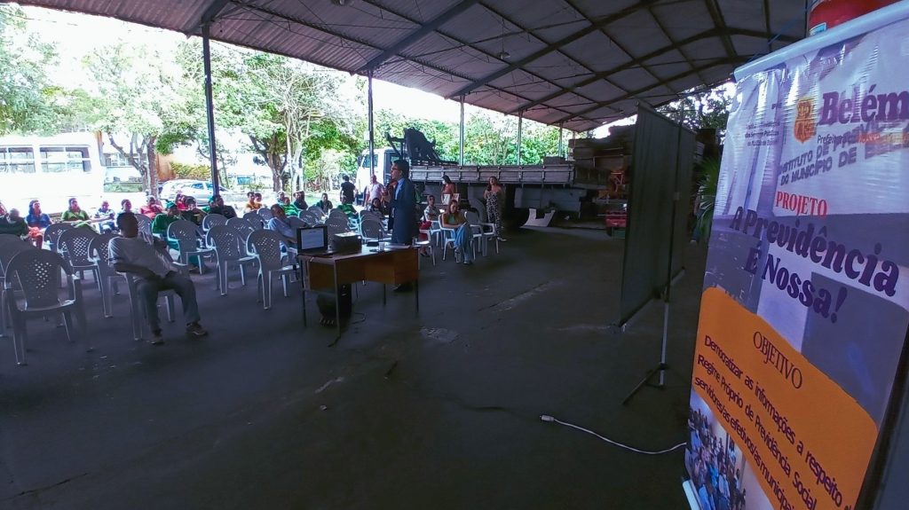 A sede da Sesan recebeu a programação do Projeto “A Previdência É Nossa!”.