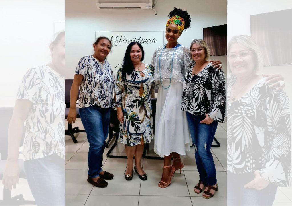 Na foto, Patricia Libonati; a presidente do IPMB, Edna D'Araújo; Roberta Ribeiro e Sulamita Rodrigues.