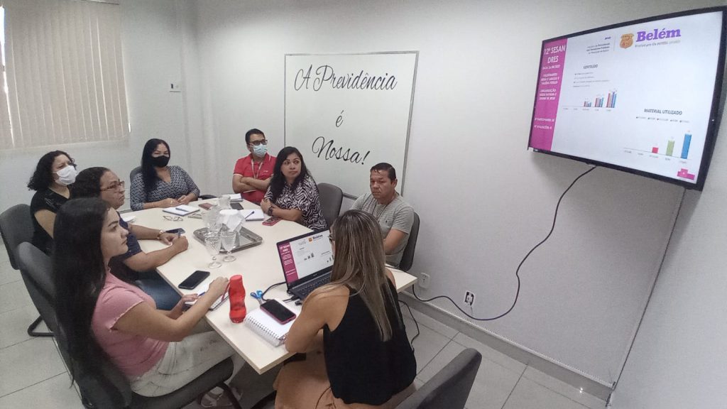 Reunião de avaliação e planejamento do projeto.